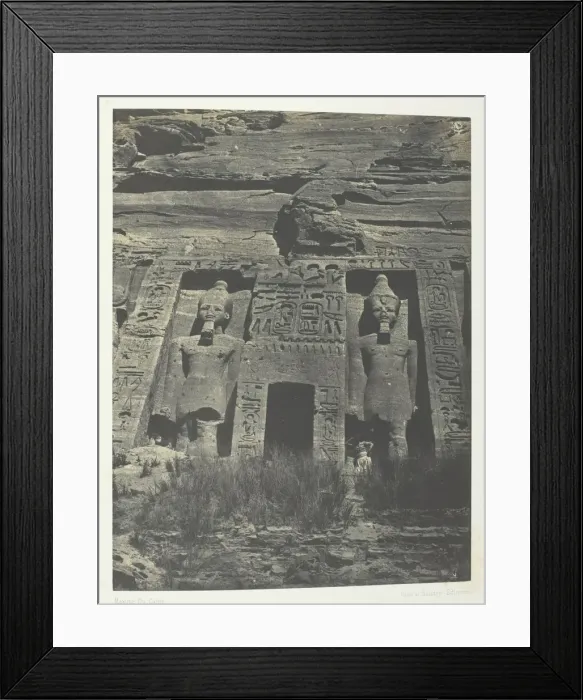 Framed Print : Ibsamboul, Entree De Speos D Hathor;Nubie, 1849 / 51, printed 1852 Framed Print : Ibsamboul, Entree De Speos D Hathor;Nubie, 1849 / 51, printed 1852