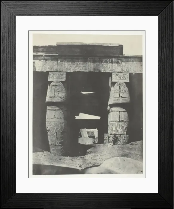 Framed Print : Karnak, Portique du Temple de Khons;Thebes, 1849 / 51, printed 1852 Framed Print : Karnak, Portique du Temple de Khons;Thebes, 1849 / 51, printed 1852