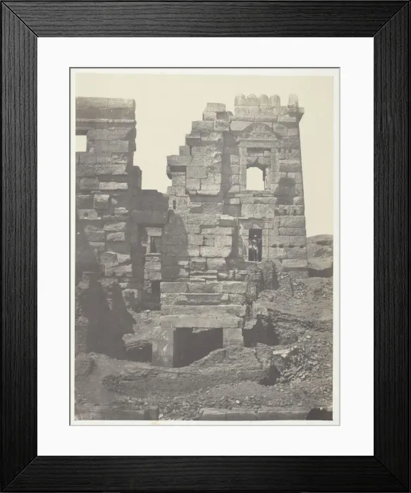 Framed Print : Medinet-Habou, Facade Septentrionale du Gynecee de Ramses-Mé Framed Print : Medinet-Habou, Facade Septentrionale du Gynecee de Ramses-Mé