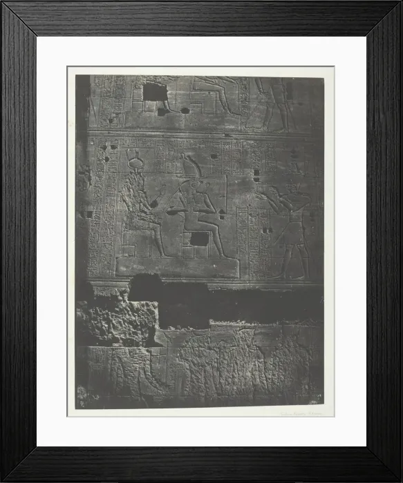 Framed Print : Muraille Occidentale, Grand Temple d Isis aPhiloe;Nubie, 1849 / 51, printed 1852 Framed Print : Muraille Occidentale, Grand Temple d Isis aPhiloe;Nubie, 1849 / 51, printed 1852
