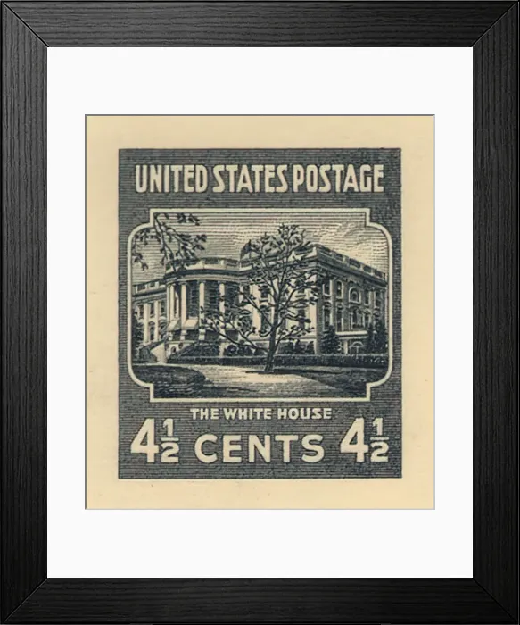 : 4 1 / 2c White House approved large die proof, 14072. Creator : 4 1 / 2c White House approved large die proof, 14072. Creator