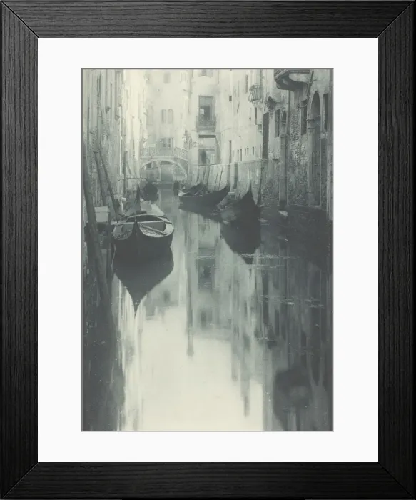 Framed Print : Reflection-Venice, c. 1897. Creator: Alfred Stieglitz Framed Print : Reflection-Venice, c. 1897. Creator: Alfred Stieglitz