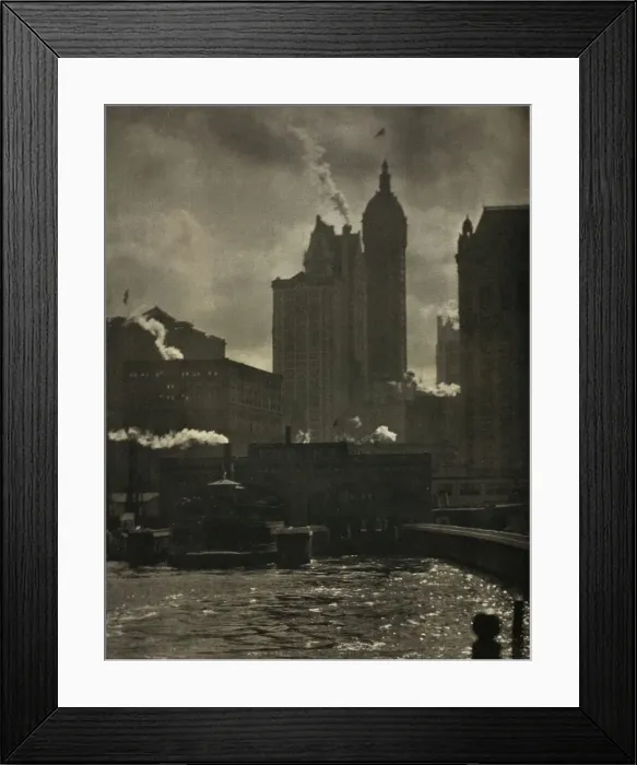 Framed Print : The City of Ambitions, 1910. Creator: Alfred Stieglitz Framed Print : The City of Ambitions, 1910. Creator: Alfred Stieglitz