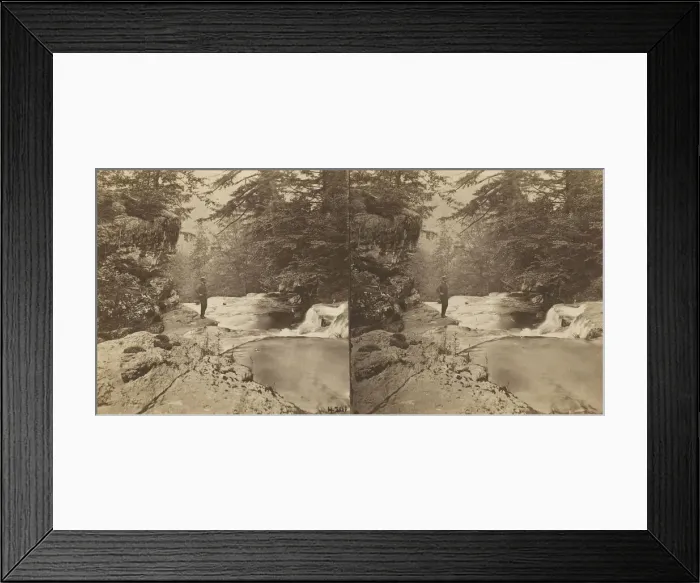 Framed Print : Looking Down the Kauterskill, from the New Laurel House, 1869 / 1900 Framed Print : Looking Down the Kauterskill, from the New Laurel House, 1869 / 1900
