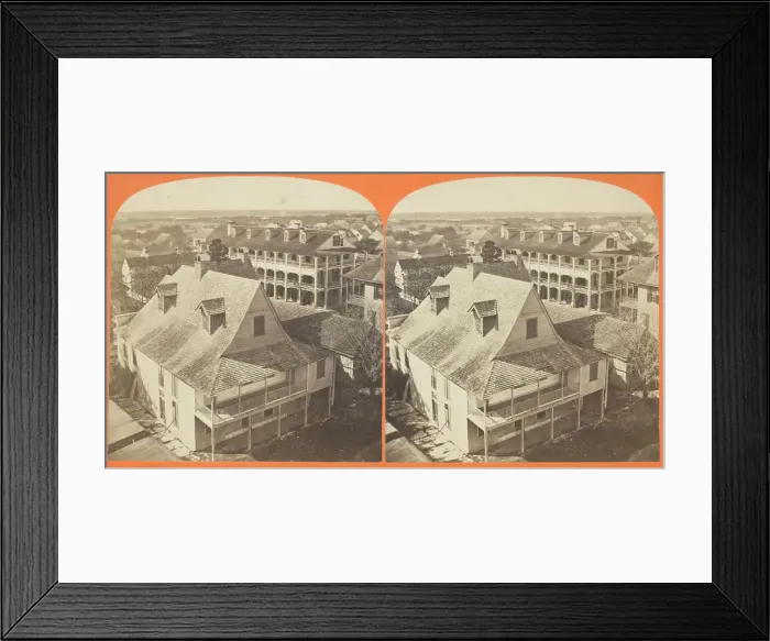Framed Print : Panorama from Florida House, Looking North West, 1869 / 1901 Framed Print : Panorama from Florida House, Looking North West, 1869 / 1901