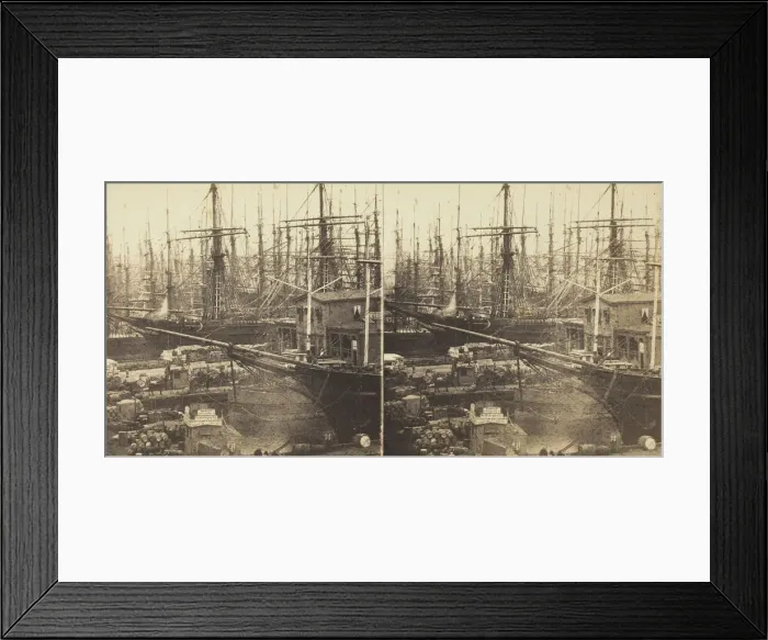 Framed Print : Wall Street Ferry, New York, 1860 / 69. Creator: Anthony & Company Framed Print : Wall Street Ferry, New York, 1860 / 69. Creator: Anthony & Company