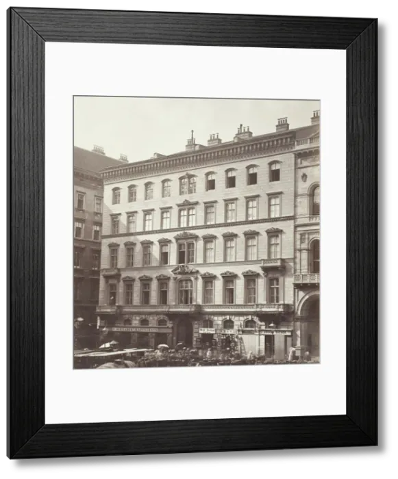 Framed Print : Freyung No. 1, Wohnhaus des Grafen M. Hardegg, 1860s. Creator: Unknown Framed Print : Freyung No. 1, Wohnhaus des Grafen M. Hardegg, 1860s. Creator: Unknown