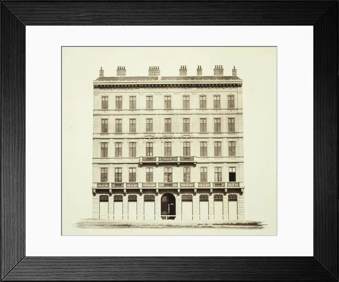Framed Print : Karnthner-Ring No. 12, Zinshaus des Grafen F. Abensberg und Traun, 1860s Framed Print : Karnthner-Ring No. 12, Zinshaus des Grafen F. Abensberg und Traun, 1860s