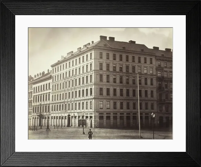 Framed Print : Karnthner-Ring No. 2, Zinshaus des J. Ritter von Konigswarter, 1860s. Creator: Unknown Framed Print : Karnthner-Ring No. 2, Zinshaus des J. Ritter von Konigswarter, 1860s. Creator: Unknown
