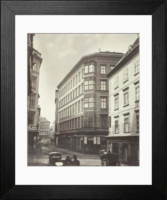 Framed Print : Lichtensteg No. 2, Zinshaus des Herrn A. Denk, 1860s. Creator: Unknown Framed Print : Lichtensteg No. 2, Zinshaus des Herrn A. Denk, 1860s. Creator: Unknown