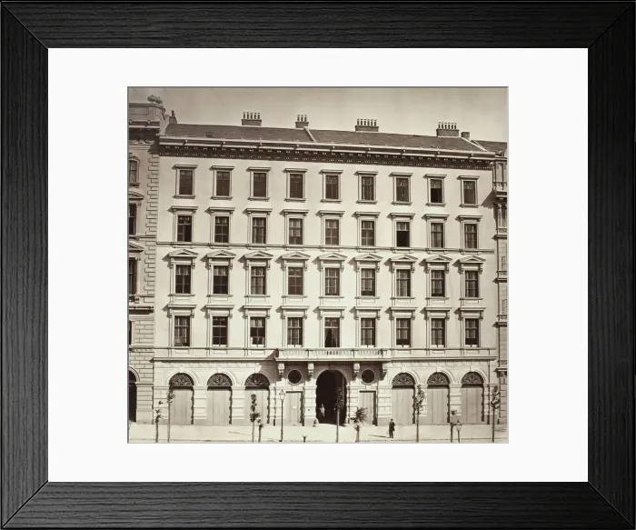 Framed Print : Opern Ring No. 8, Zinshaus des Herrn A. Zinner, 1860s. Creator: Unknown Framed Print : Opern Ring No. 8, Zinshaus des Herrn A. Zinner, 1860s. Creator: Unknown