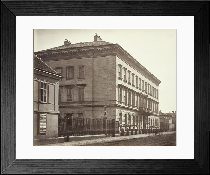 Framed Print : Rennweg No. 23, Palais Senior Durchlaucht des Fürsten Metternich, 1860s Framed Print : Rennweg No. 23, Palais Senior Durchlaucht des Fürsten Metternich, 1860s