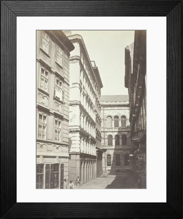 Framed Print : WallnerstraBe No. 17, Zinshaus des Herrn A. J. H. Rogge, 1860s. Creator: Unknown Framed Print : WallnerstraBe No. 17, Zinshaus des Herrn A. J. H. Rogge, 1860s. Creator: Unknown
