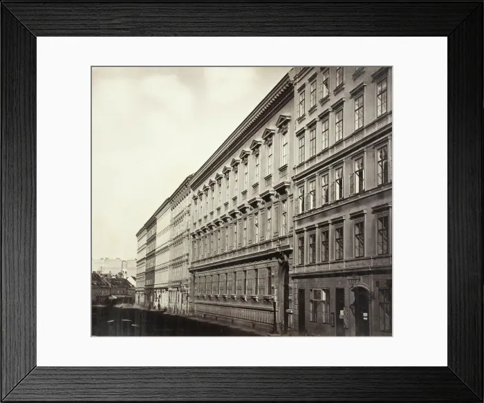 Framed Print : Berggasse No. 16, Palais des Grafen Georg Festetics de Tolna, 1860s. Creator: Unknown Framed Print : Berggasse No. 16, Palais des Grafen Georg Festetics de Tolna, 1860s. Creator: Unknown