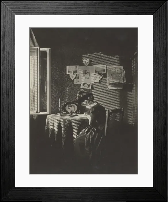 Framed Print : Sun Rays - Paula, Berlin, 1889, printed 1920 / 39. Creator: Alfred Stieglitz Framed Print : Sun Rays - Paula, Berlin, 1889, printed 1920 / 39. Creator: Alfred Stieglitz