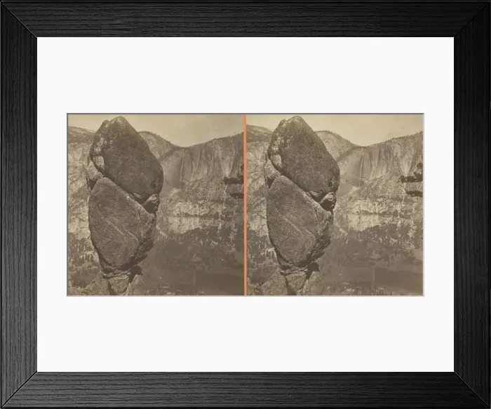 Framed Print : Agassiz Column from Glacier Point Trail, Yosemite, 1861 / 76 Framed Print : Agassiz Column from Glacier Point Trail, Yosemite, 1861 / 76