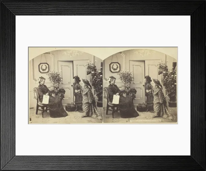 Framed Print : The Morning Call, 1860 / 1901. Creator: Anthony & Company Framed Print : The Morning Call, 1860 / 1901. Creator: Anthony & Company
