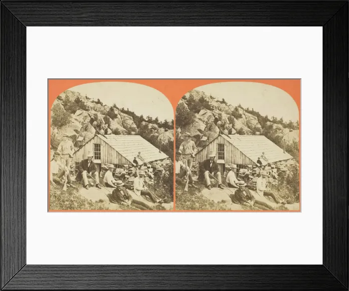 Framed Print : Group on Summit of the Mountain, 1869 / 1901. Creator: Anthony & Company Framed Print : Group on Summit of the Mountain, 1869 / 1901. Creator: Anthony & Company