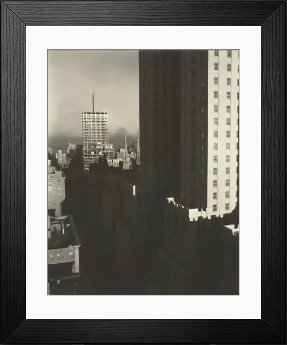 Framed Print : From My Window at the Shelton, West, 1931. Creator: Alfred Stieglitz Framed Print : From My Window at the Shelton, West, 1931. Creator: Alfred Stieglitz