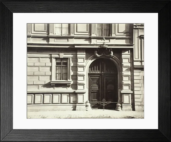 Framed Print : Berggasse No. 16, Portal am Palais des Grafen Georg Festetics de Tolna, 1860s Framed Print : Berggasse No. 16, Portal am Palais des Grafen Georg Festetics de Tolna, 1860s