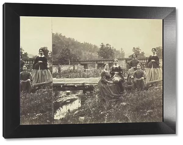 On the Juniata. The Five Fair Ladies, 1860  /  69. Creator: Anthony & Company
