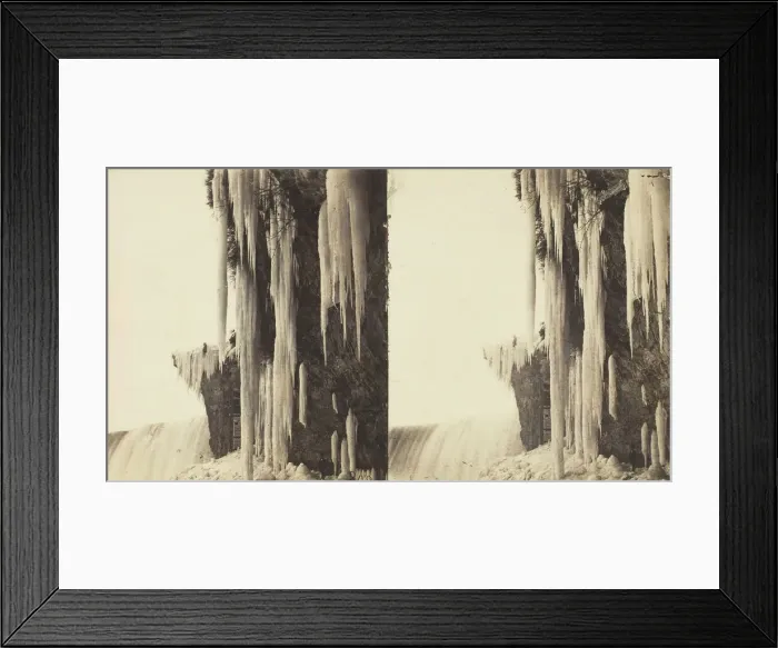 Framed Print : Niagara In Winter, 1860 / 61. Creator: Anthony & Company Framed Print : Niagara In Winter, 1860 / 61. Creator: Anthony & Company