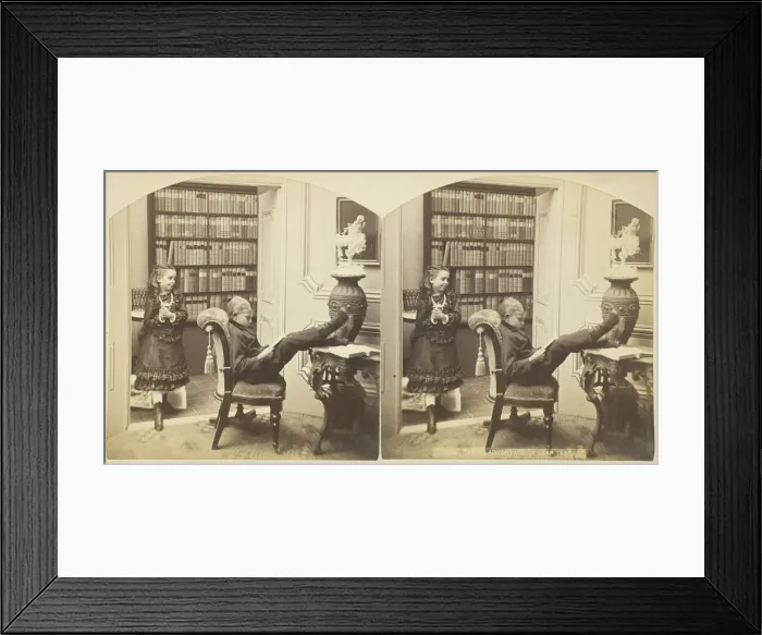 Framed Print : Taking Advantage of Leap Year, 1860 / 1901. Creator: Anthony & Company Framed Print : Taking Advantage of Leap Year, 1860 / 1901. Creator: Anthony & Company
