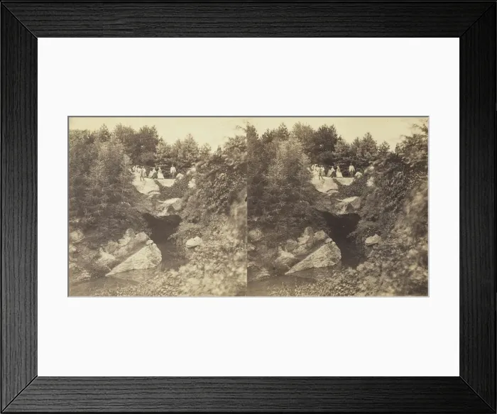 Framed Print : The Cave, 1860 / 69. Creator: Anthony & Company Framed Print : The Cave, 1860 / 69. Creator: Anthony & Company
