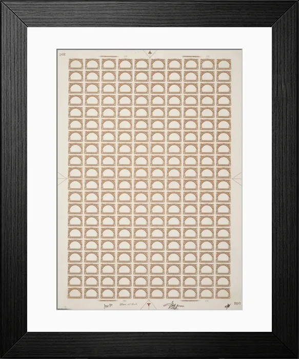 Framed Print : 10c Pan-American Fast Ocean Navigation frame plate proof, 487 Framed Print : 10c Pan-American Fast Ocean Navigation frame plate proof, 487