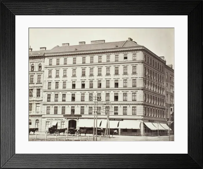Framed Print : Franz-Josef-Quai No. 13, Zinshaus des Herrn Grafen Anton von Pergen, 1860s Framed Print : Franz-Josef-Quai No. 13, Zinshaus des Herrn Grafen Anton von Pergen, 1860s