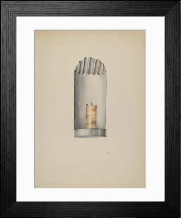 Framed Print : Candle Holder, c. 1940. Creator: William Kieckhofel Framed Print : Candle Holder, c. 1940. Creator: William Kieckhofel