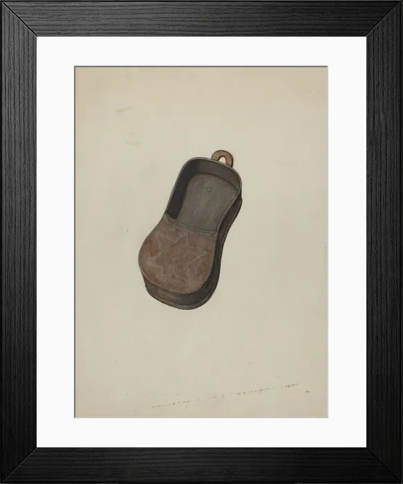 Framed Print : Pa. German Shoemakers Peg Box, c. 1940. Creator: Elmer R. Kottcamp Framed Print : Pa. German Shoemakers Peg Box, c. 1940. Creator: Elmer R. Kottcamp