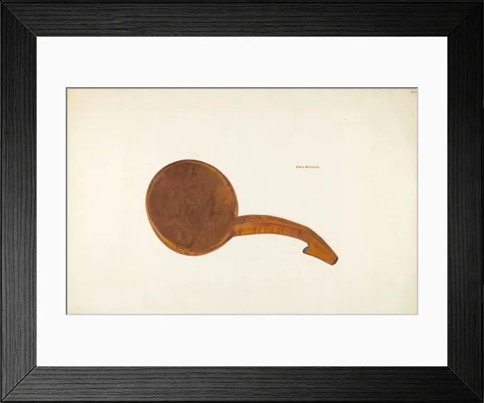 Framed Print : Butter Scoop, c. 1940. Creator: Chris Makrenos Framed Print : Butter Scoop, c. 1940. Creator: Chris Makrenos