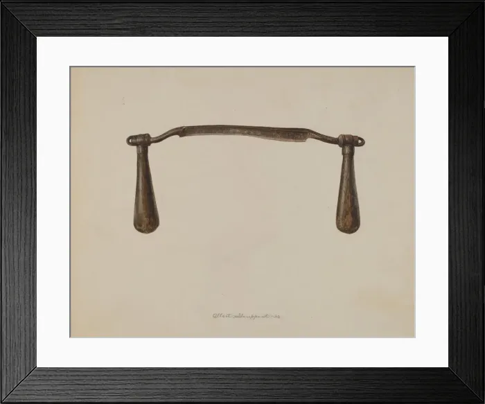 Framed Print : Adjustable Drawshave, 1938. Creator: Albert Geuppert Framed Print : Adjustable Drawshave, 1938. Creator: Albert Geuppert