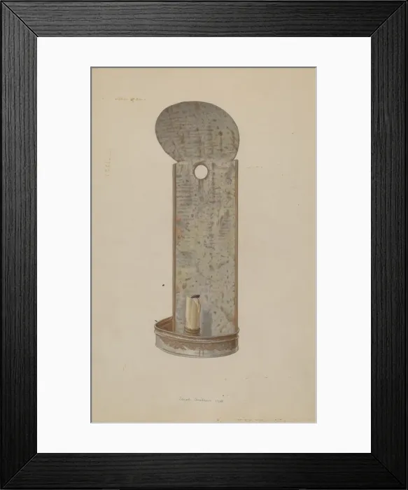 Framed Print : Sconce, 1938. Creator: Jacob Gielens Framed Print : Sconce, 1938. Creator: Jacob Gielens