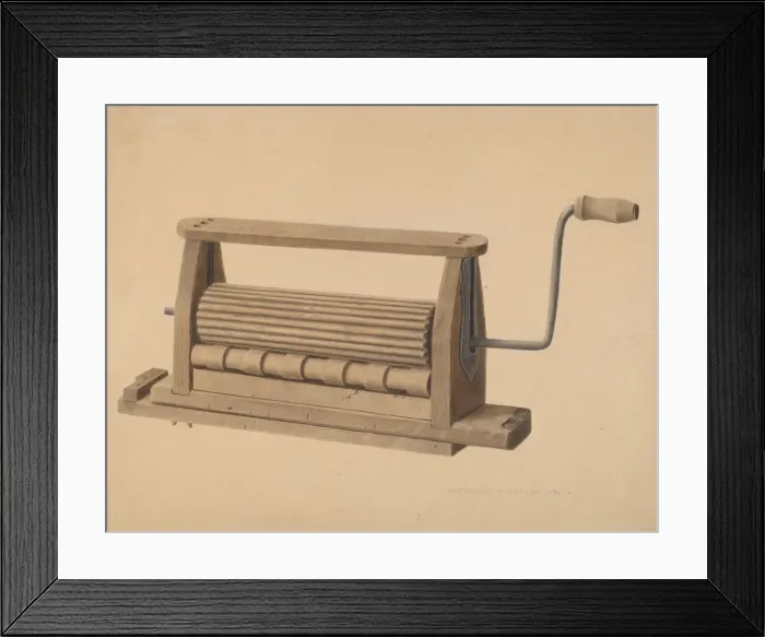 Framed Print : Clothes Washer, 1940. Creator: Alexander Anderson Framed Print : Clothes Washer, 1940. Creator: Alexander Anderson