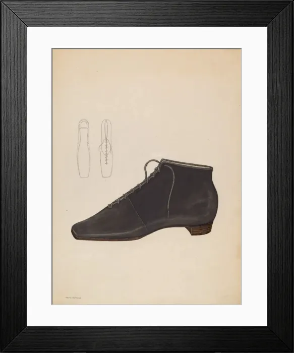 Framed Print : Womans Shoe, c. 1936. Creator: Melita Hofmann Framed Print : Womans Shoe, c. 1936. Creator: Melita Hofmann