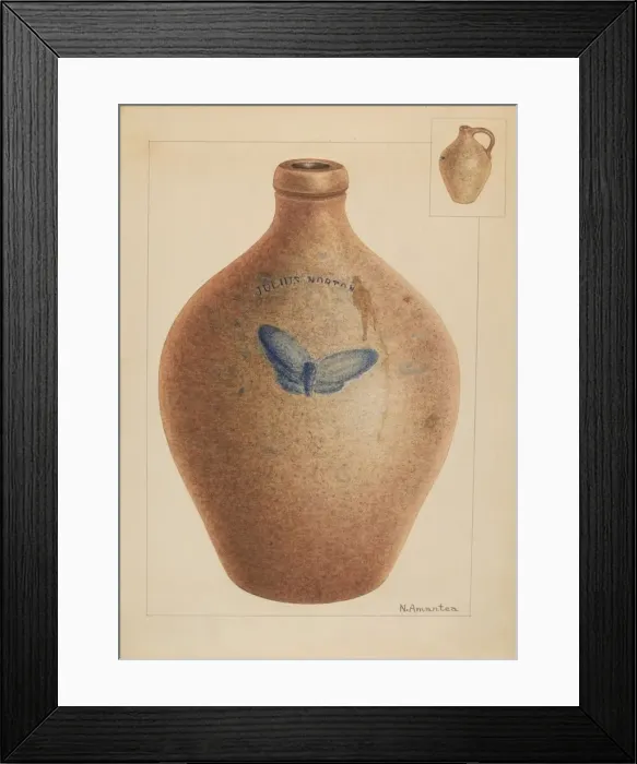 Framed Print : Jar, c. 1937. Creator: Nicholas Amantea Framed Print : Jar, c. 1937. Creator: Nicholas Amantea