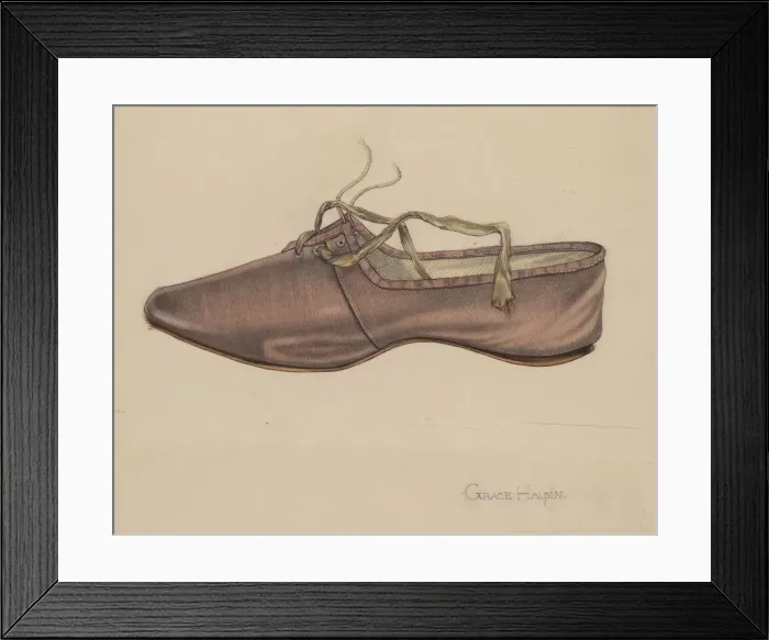 Framed Print : Slipper, c. 1937. Creator: Grace Halpin Framed Print : Slipper, c. 1937. Creator: Grace Halpin