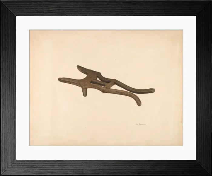 Framed Print : Bootjack, c. 1940. Creator: LeRoy Griffith Framed Print : Bootjack, c. 1940. Creator: LeRoy Griffith