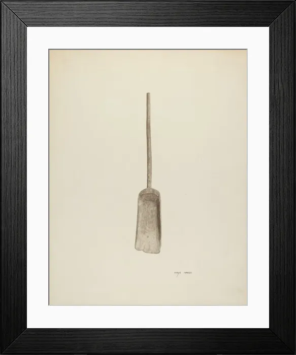 Framed Print : Grain Shovel, c. 1940. Creator: Mary Hansen Framed Print : Grain Shovel, c. 1940. Creator: Mary Hansen