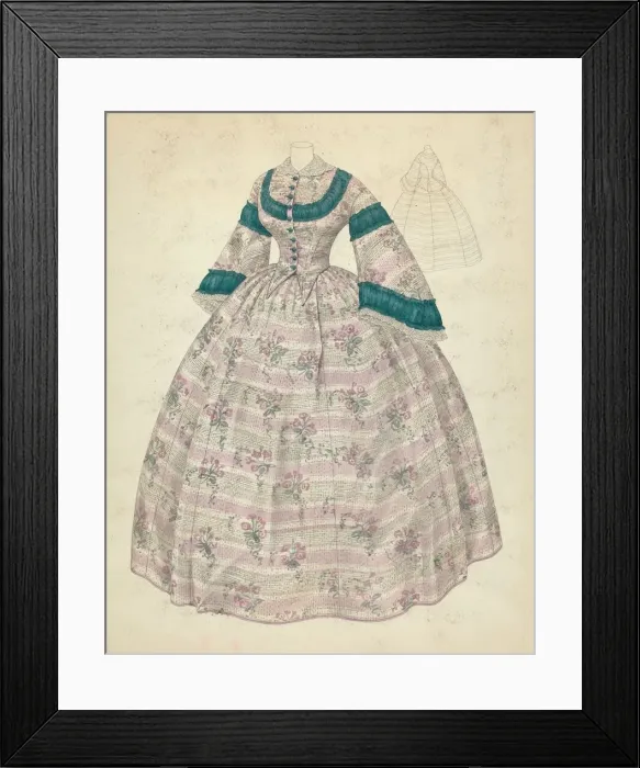 Framed Print : Dress, c. 1940. Creator: Melita Hofmann Framed Print : Dress, c. 1940. Creator: Melita Hofmann