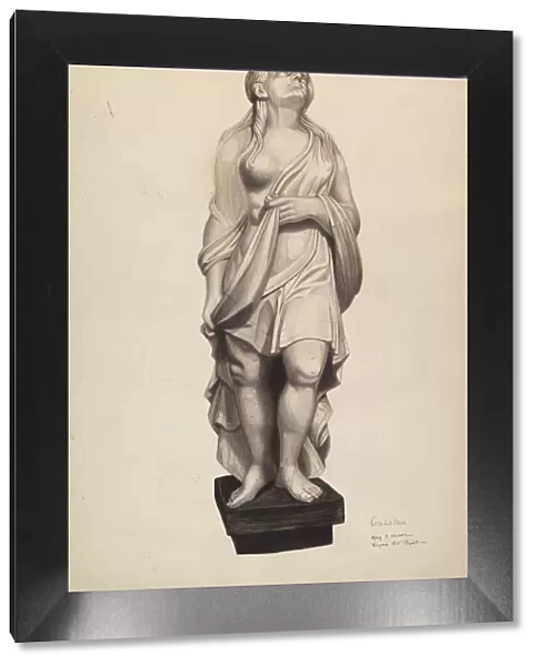 Galatea Figurehead, c. 1940. Creator: Mary E Humes
