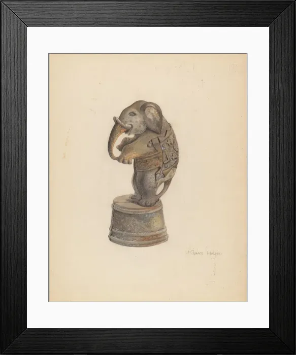 Framed Print : Penny Bank, c. 1939. Creator: Grace Halpin Framed Print : Penny Bank, c. 1939. Creator: Grace Halpin