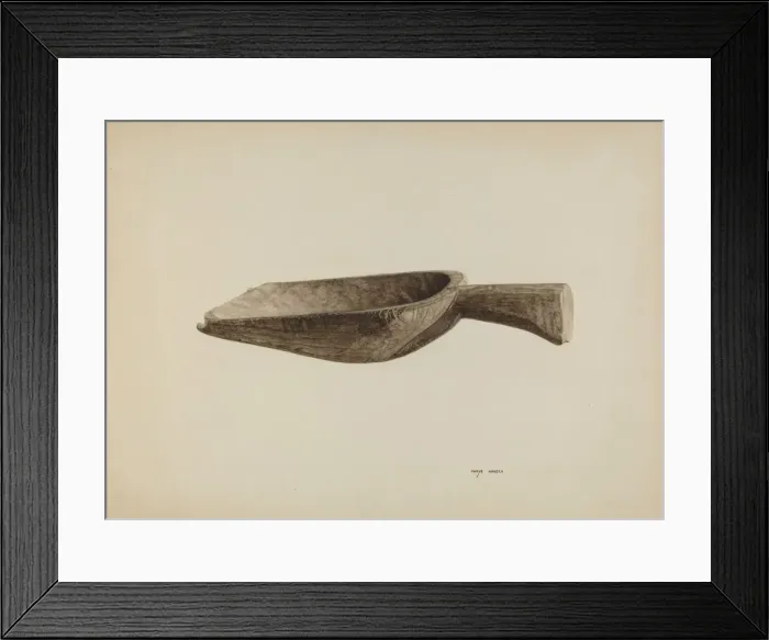 Framed Print : Grain Scoop, c. 1939. Creator: Mary Hansen Framed Print : Grain Scoop, c. 1939. Creator: Mary Hansen