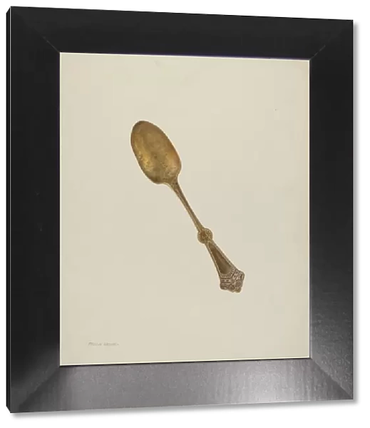 Dessert Spoon, c. 1940. Creator: Frank M Keane