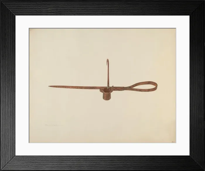 Framed Print : Candle Sticker, c. 1940. Creator: Frank M Keane