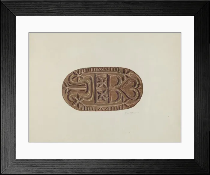 Framed Print : Grain Sack Stamp, c. 1940. Creator: Elmer R. Kottcamp Framed Print : Grain Sack Stamp, c. 1940. Creator: Elmer R. Kottcamp