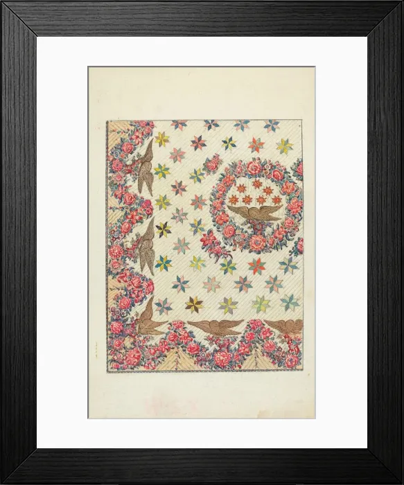 Framed Print : Texile, c. 1940. Creator: George Loughridge Framed Print : Texile, c. 1940. Creator: George Loughridge