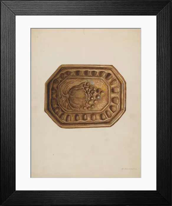 Framed Print : Crockery Mold Rockingham, c. 1939. Creator: William Kieckhofel Framed Print : Crockery Mold Rockingham, c. 1939. Creator: William Kieckhofel